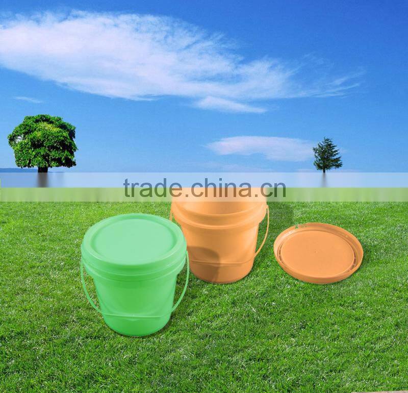 2L small plastic paint pail bucket with lid