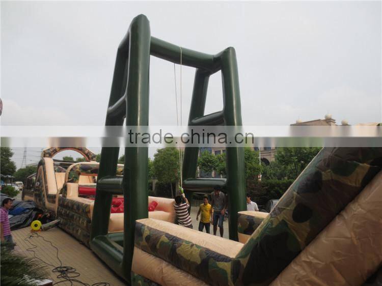 Super Long Military Adult Inflatable Obstacle Course for Sale