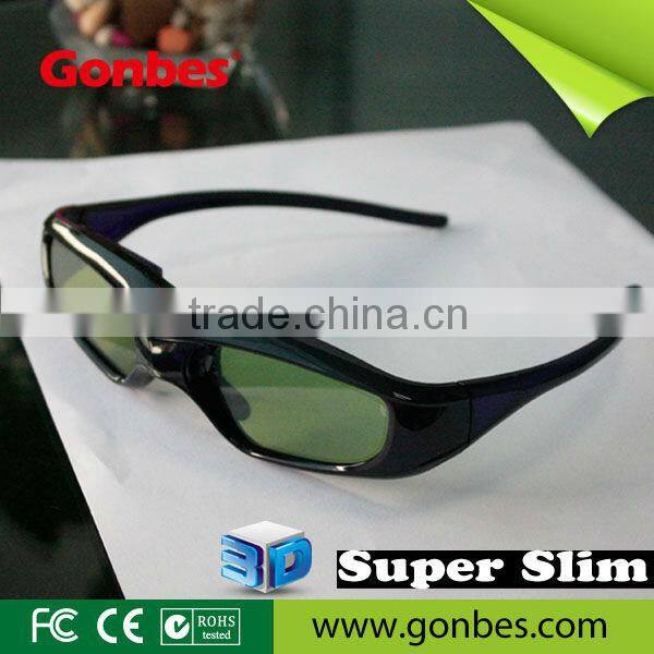 SUPER SLIM active shutter 3D GLASSES FOR tvs home using