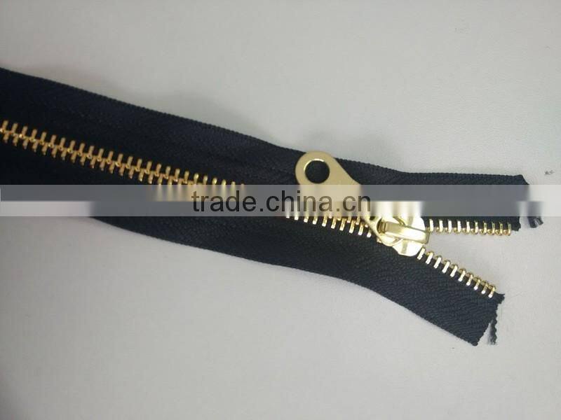 Eco-friendly metal brass zipper china supplier