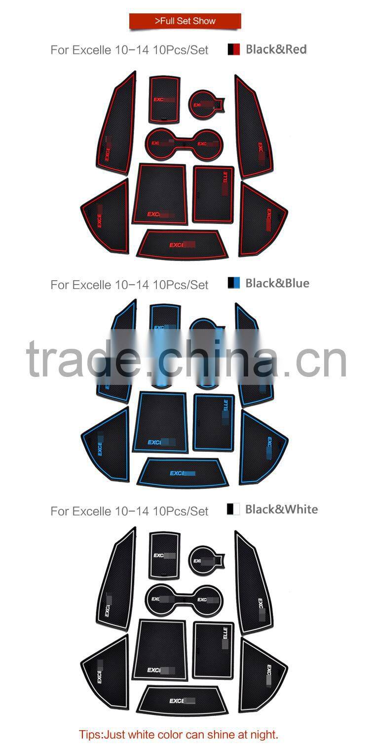 Car interior decoration dashboard mat for Buick Excelle 2010-2014 10pcs/set