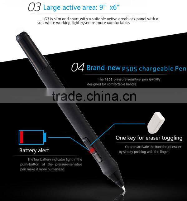G3 5080lpi ugee graphic designing tablet