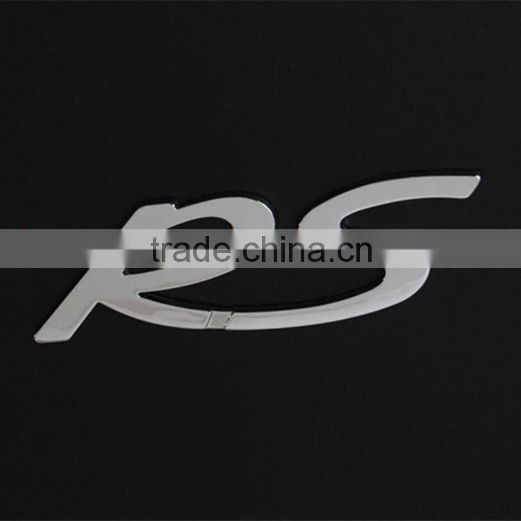 Small chrome logo letters custom car chrome chrome sticker letters