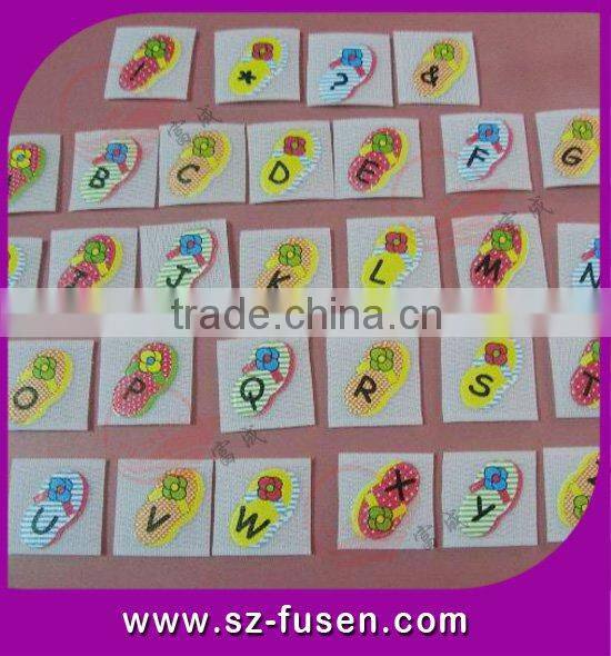 nylon hook and loop letters with custom logo