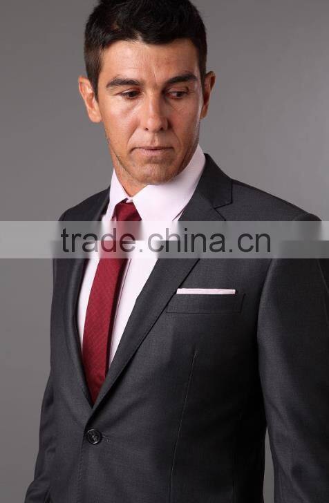 The Classic Wool and Cashmere Charcoal Grey Suit