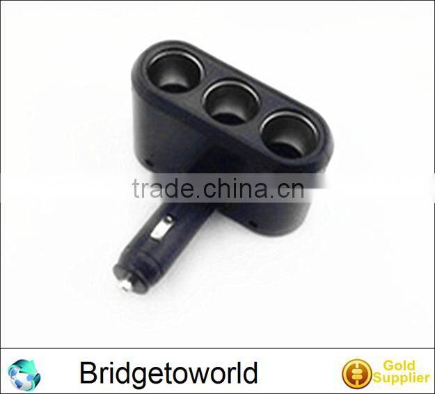 Hot Selling 1 to 3 Car Cigarette Lighter Socket Adapter Car Adapter Plug