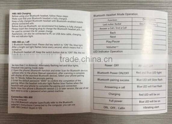 2016 wireless bluetooth earphone&headphone for lg hbs 900,v 4.0 bluetooth stereo headphone HBS-900