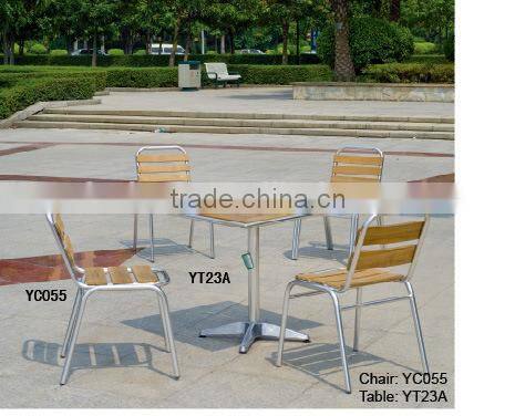 Plastic wood cafeteria dining bar square table top T28