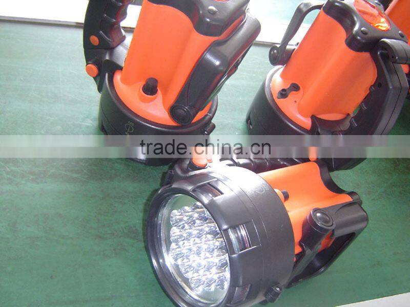 2.5 million cp spotlight with 16led and 4 led flash light