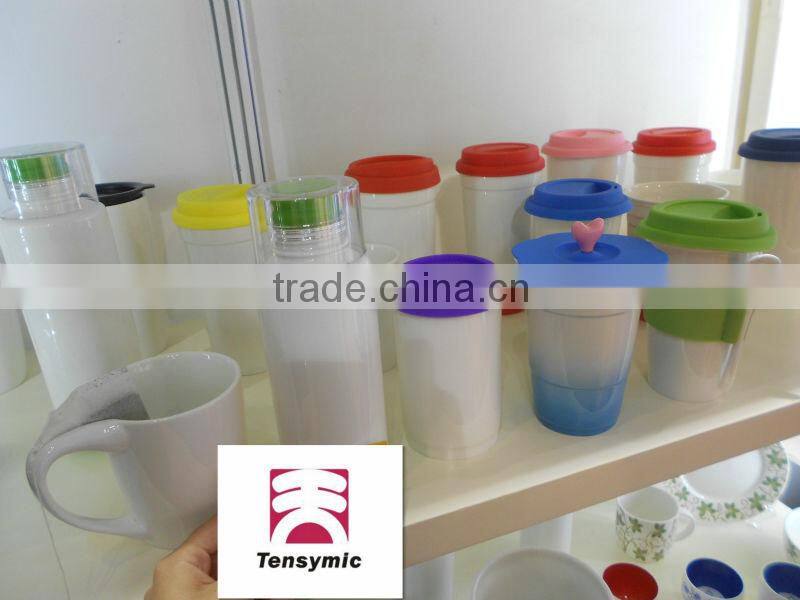 10/12OZ ceramic special design tea bag holding porcelain cup ceramic creative mug