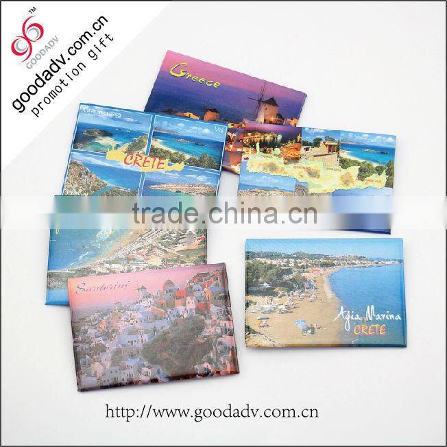 Souvenir fridge ceramic magnet / promotion tin fridge magnet