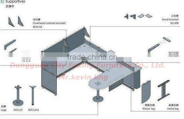 Aluminium frame office partition