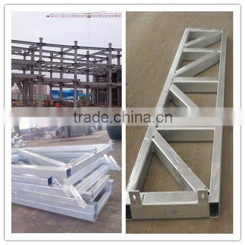 Large Span Prefab Steel Frame Building with Single Ridge Double Slope