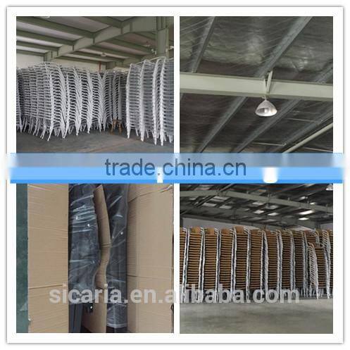 hot furniture glass table and wicker chair with steel frame set