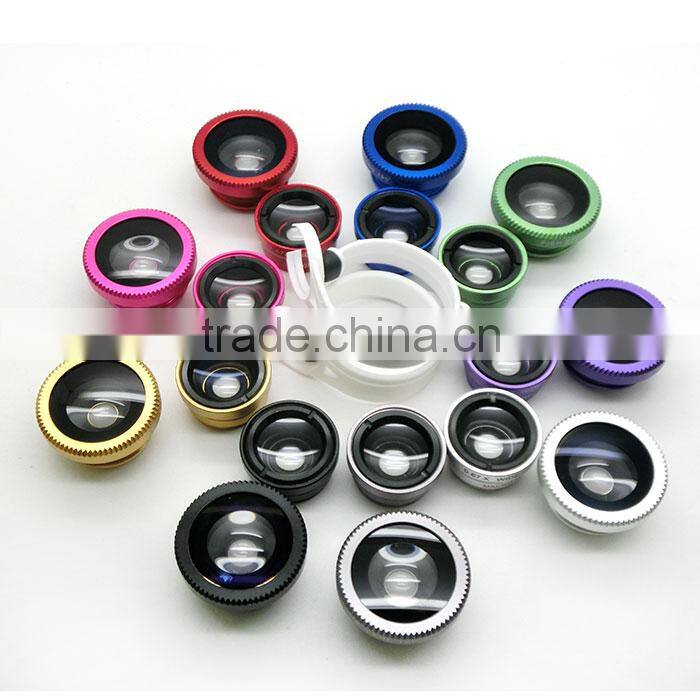 Clip 3 in 1 camera lens cover for mobile phone