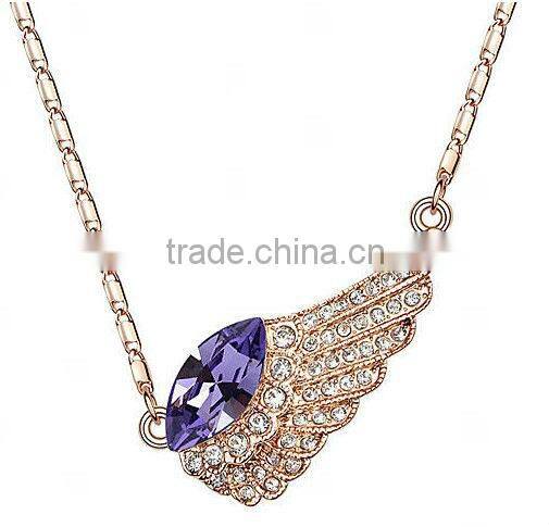 angel wing pendant charm pendant crystal pendant