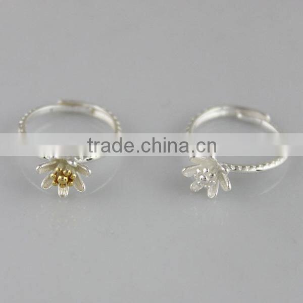 flower novelty smart 925 new design rings silver jewelry
