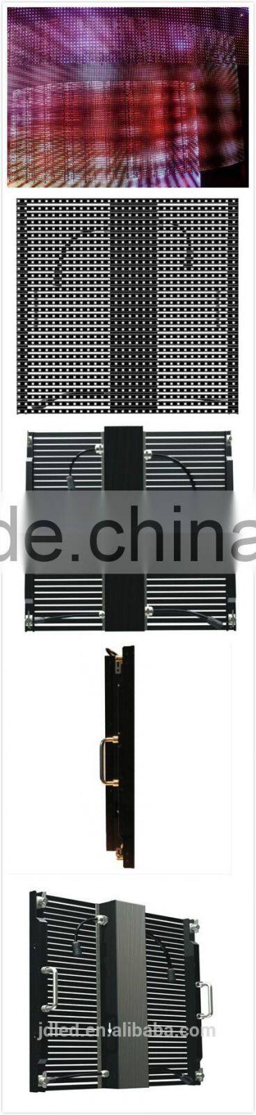 scrolling led curtain 25mm pixels outdoor usage video function