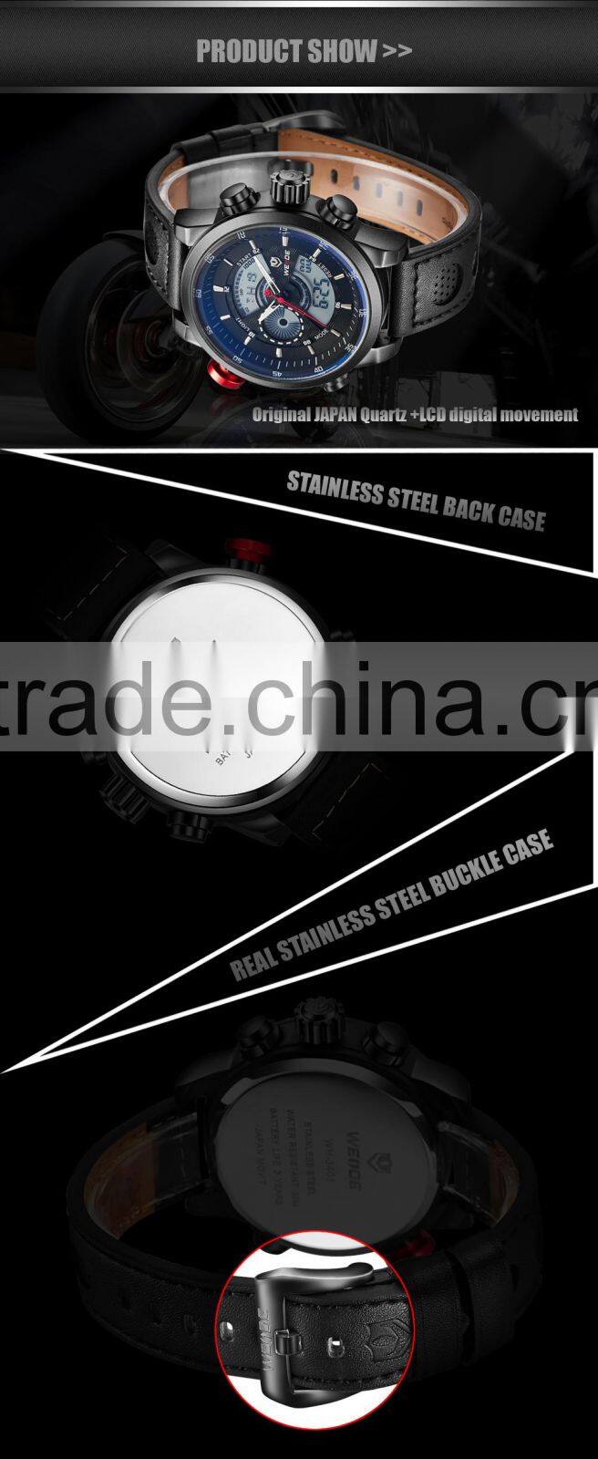 WEIDE Oem Wrist Watch Executive Watches Analog-digital watch Wholesale Price From China