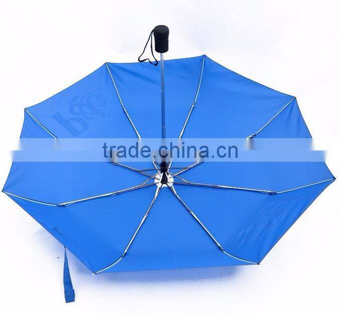8k Cheap Promotional 3 Fold Umbrella With Logo Print