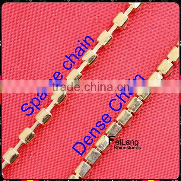 Lt col topaz rhinestone cup chain silver claw,MOQ 50m paypal accepted,sparse chain,rhinestone chain for crown