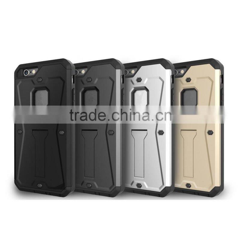 3 in 1 armor phone case for iphone 6s 6 plus with kickstand and strong shockproof function
