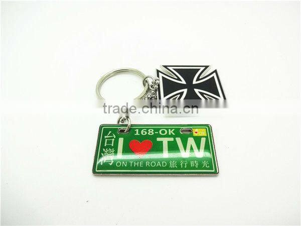 bottle shape unique custom metal coin holder keychain