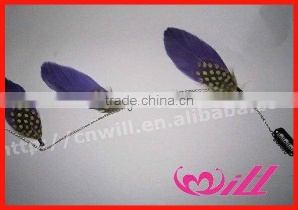Fashion Long Grizzly Feather Hair Ostrich Feather Hair Clips Clip In Hair Extension Hair Accessories