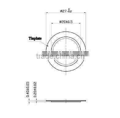 FT-27M-3.8A1 27mm External piezo electric piezo Element Piezo Bender (FBELE)