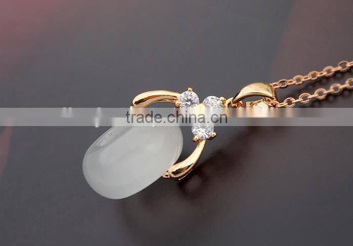 2015 copper plating of gold Necklaces zircon AAA micro - love carol for couples