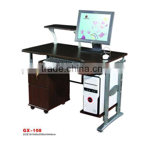GX-109 Guangzhou factory office desk with locking drawer