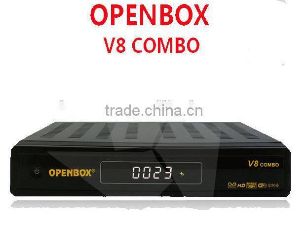 factory Original Twin Tuner DVB-S2+DVB-T2 openbox v8 combo Satellite Receiver IPTV Box openbox v8 combo