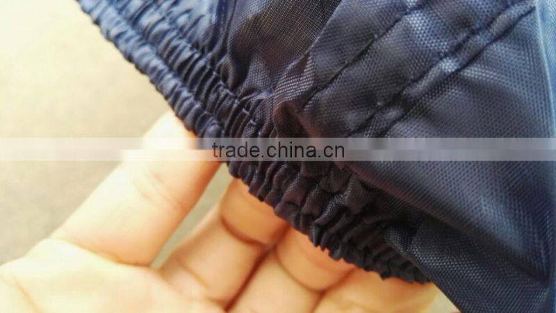 190T polyester blue foldable motorcycle cover outdoor cover