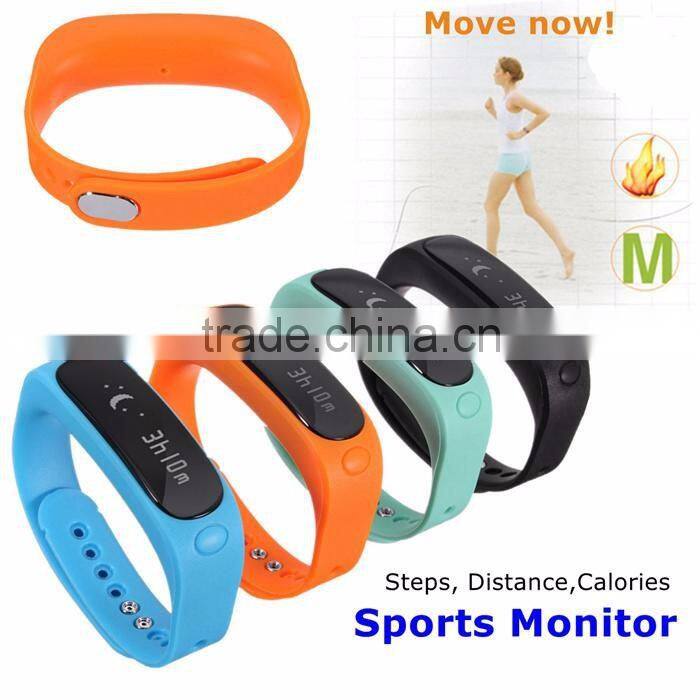 New Smart Wristband E02 digital watch for Iphone Android phone Smart Bracelet Call Remind Pedometer FitnessTracker Women Watch