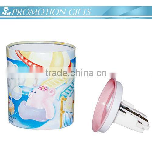 Round tin pencil sharpener for promotion gifts