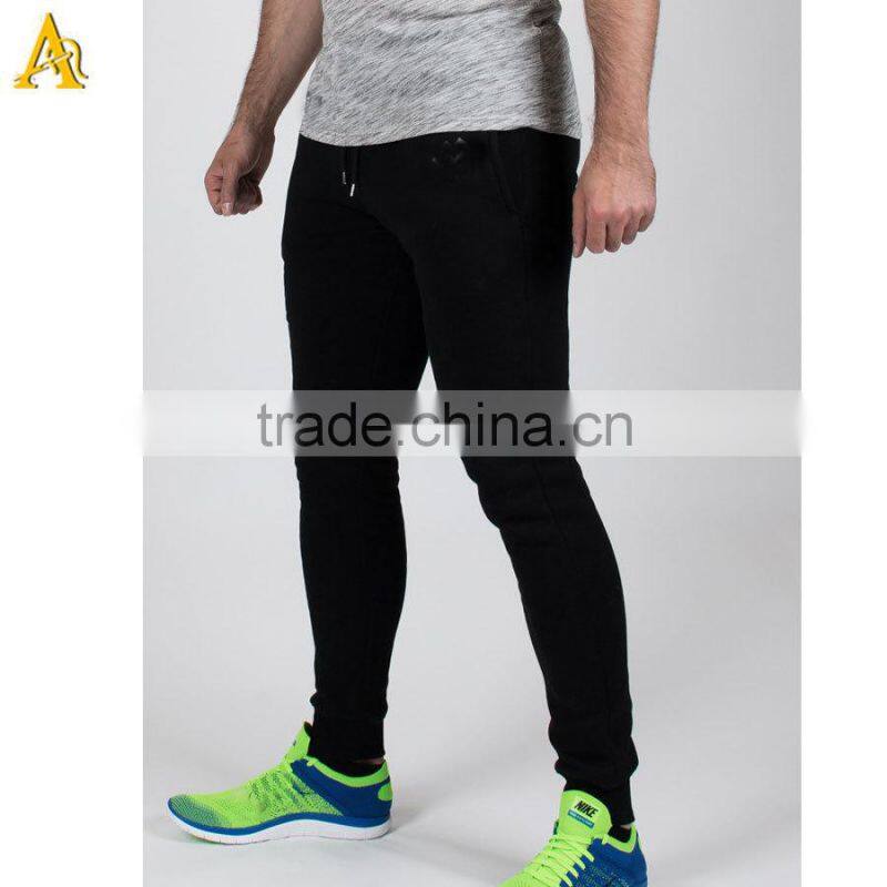 Custom mens gym fit tapered bottoms fashion jogger pants