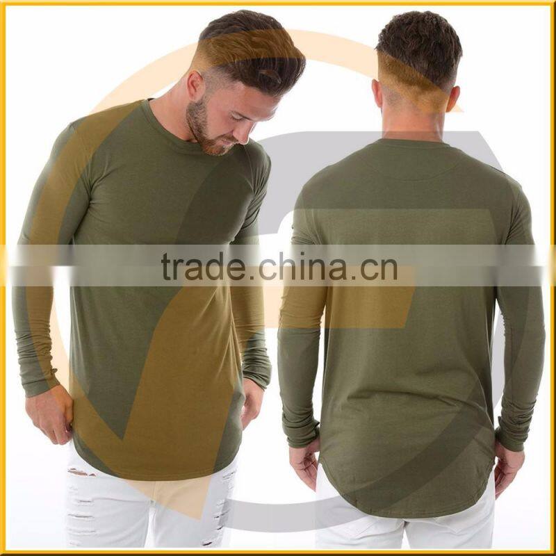 Wholesale Mens Gray Washed Curved Hem Pocket T Shirts