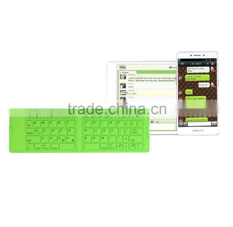 Gtide KB201 top ten selling product folding handheld silicone keyboard wireless for tablet