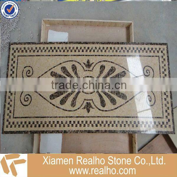 marble round mosaic tile for flooring