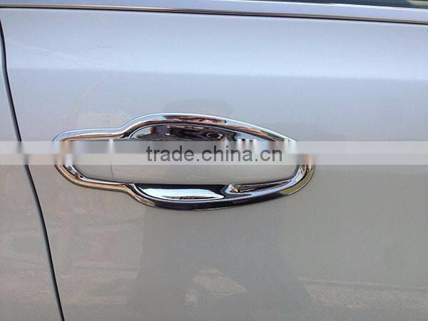 Door Handle Insert Bowl Cover Trim ABS Chrome 4 Pcs For Peu geot 308S Car Accessories 2015