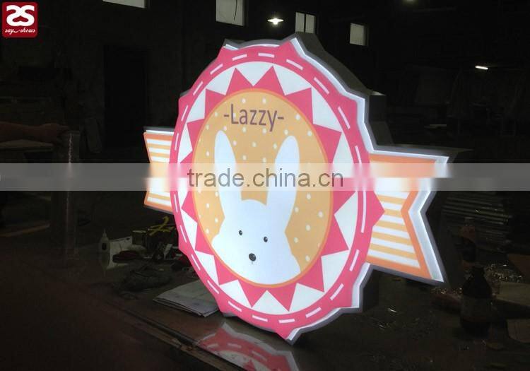 single sided led light box shop signage