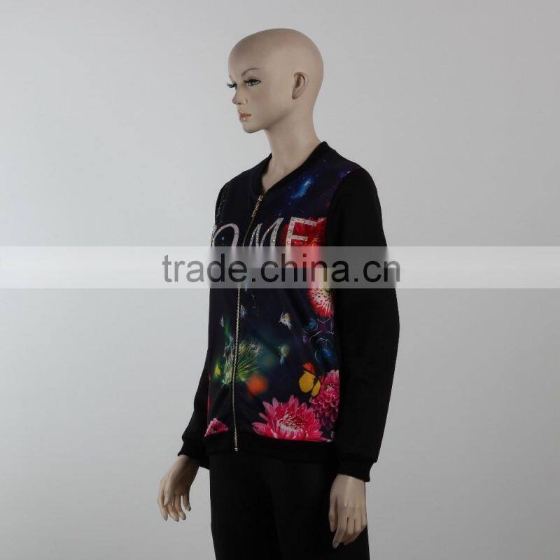 F5W20110 Women Black Bomber Jackets