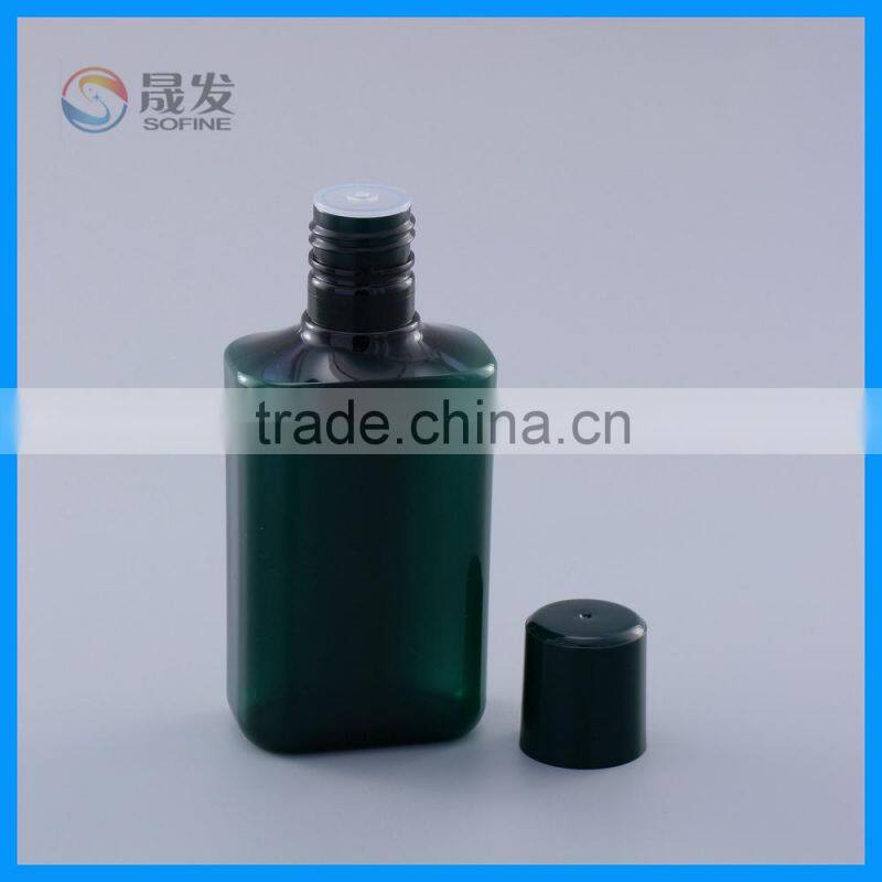 Square cosmetic pp lotion bottle