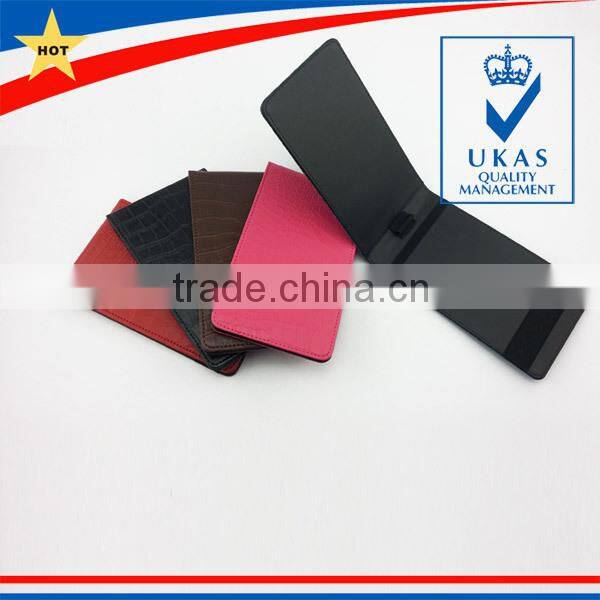 Customized Folding Leather Golf Score Card Holder With Pencil