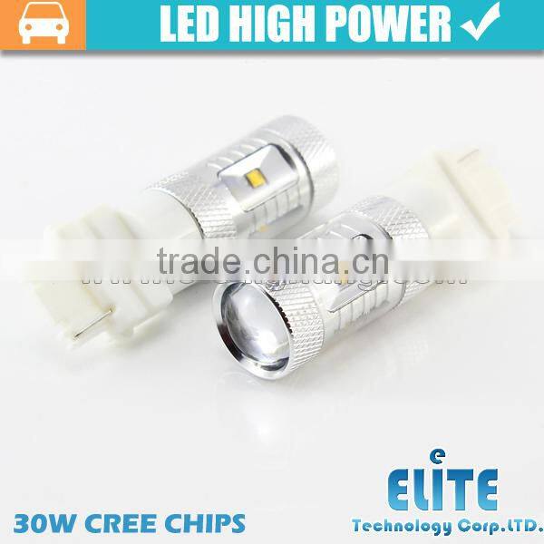 12V 30W car led turn light bulb t25 light auto amber 3156 led