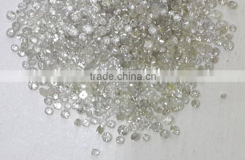 2.5-2.7mm 1ct Lot I Clarity F Color Natural Loose Brilliant Cut Diamond Non-treated