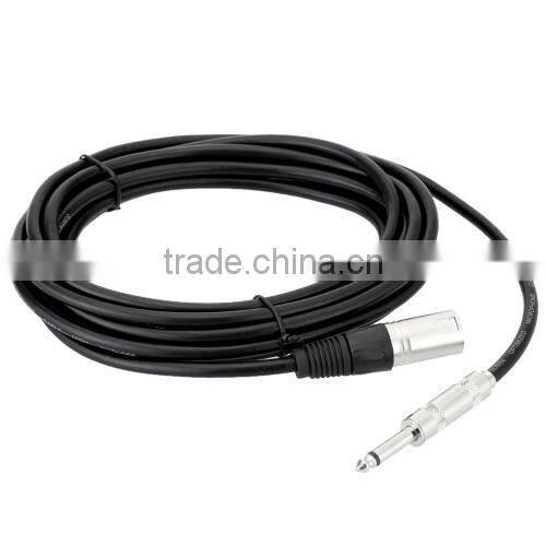 16ft / 5m XLR Male to 6.5mm Male Cable Wire for Mixer Mixing Console Microphone Loudspeaker