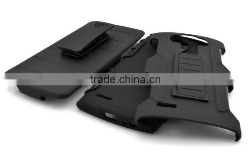 Fashion Black Anti-Shock Hybrid Combo Case Hard PC + TPU Back Cover for LG 3 4