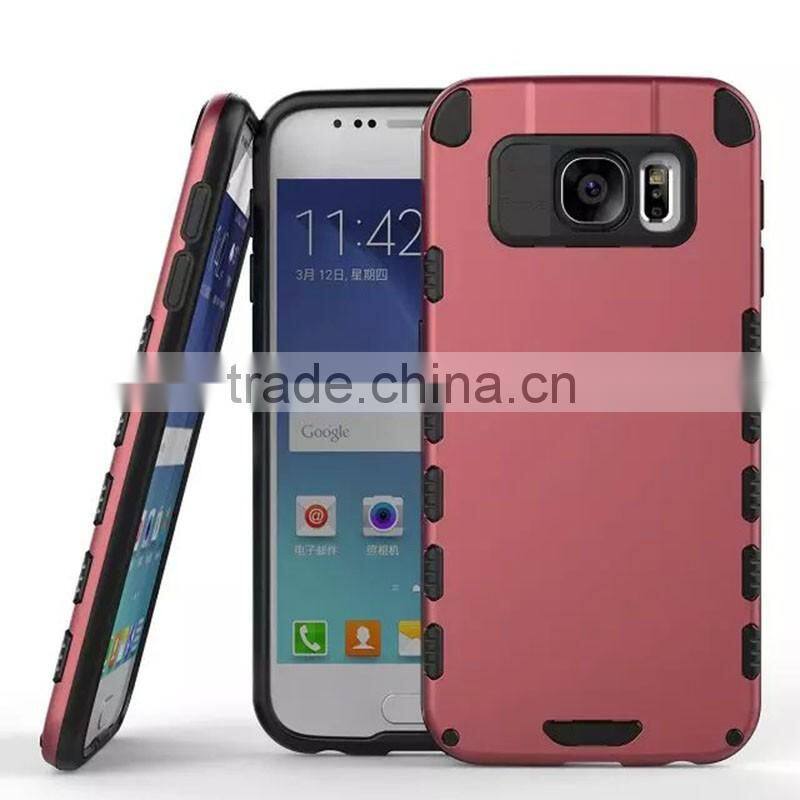For Samsung Galaxy S6 Hybrid TPU Case, Shockproof Hard Case for Samsung S6 Protective PC Slim Cover