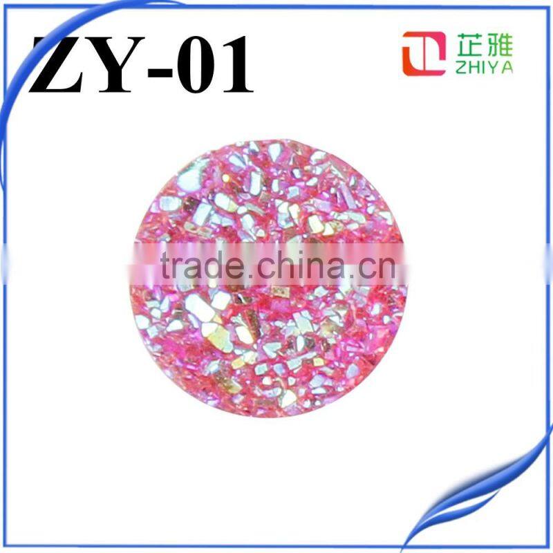 high quality factory sel lcolorful druzy stone beads wholesale